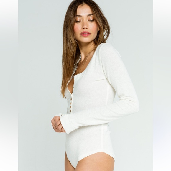 Free People Tops - FREE PEOPLE Dylan Thermal Bodysuit Size XS